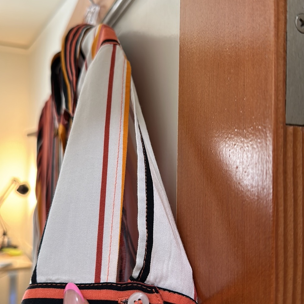 Volcom Button-Down Blouse With Peek-A-Boo Shoulde… - image 3